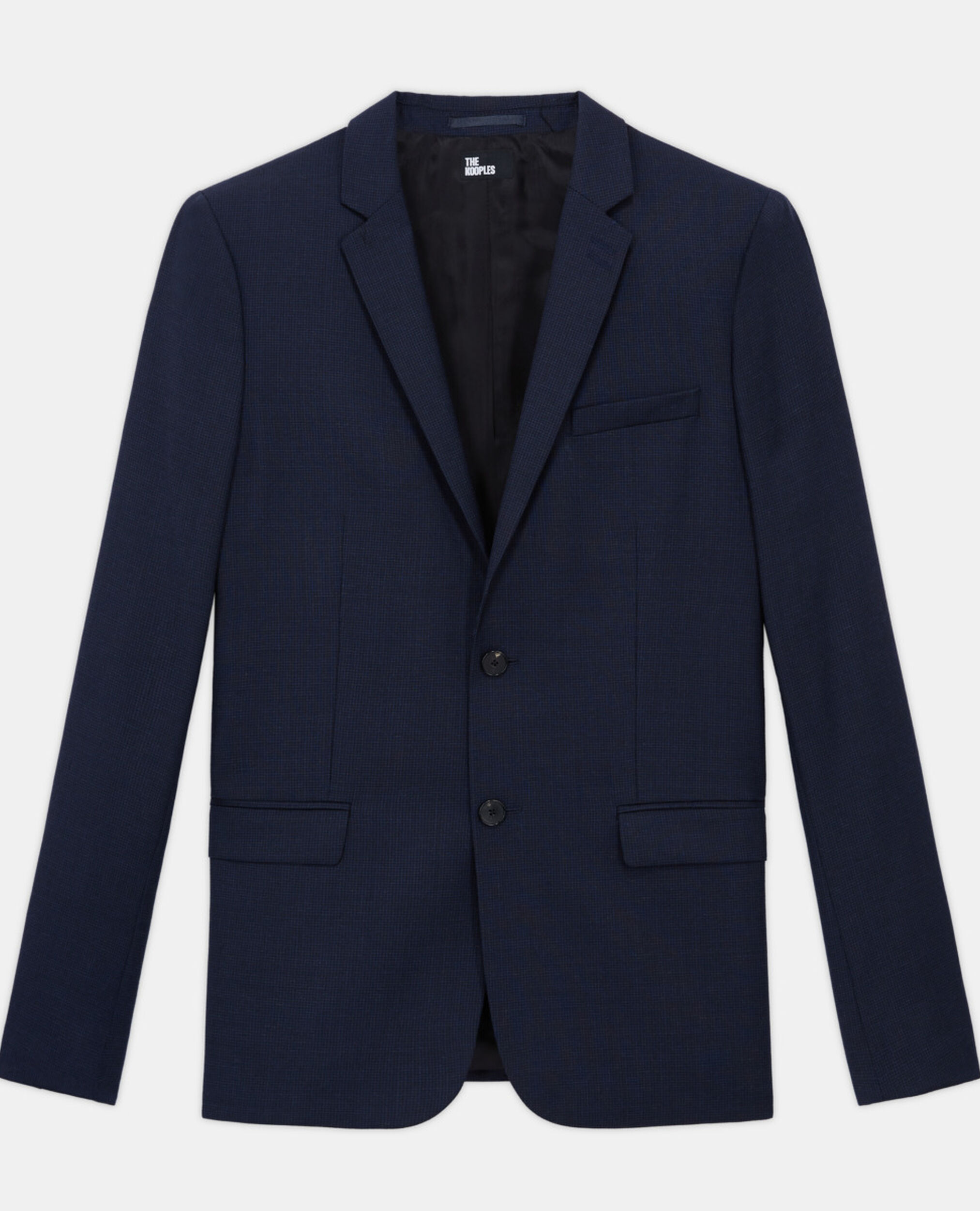 Navy blue wool suit jacket, NAVY, hi-res image number null
