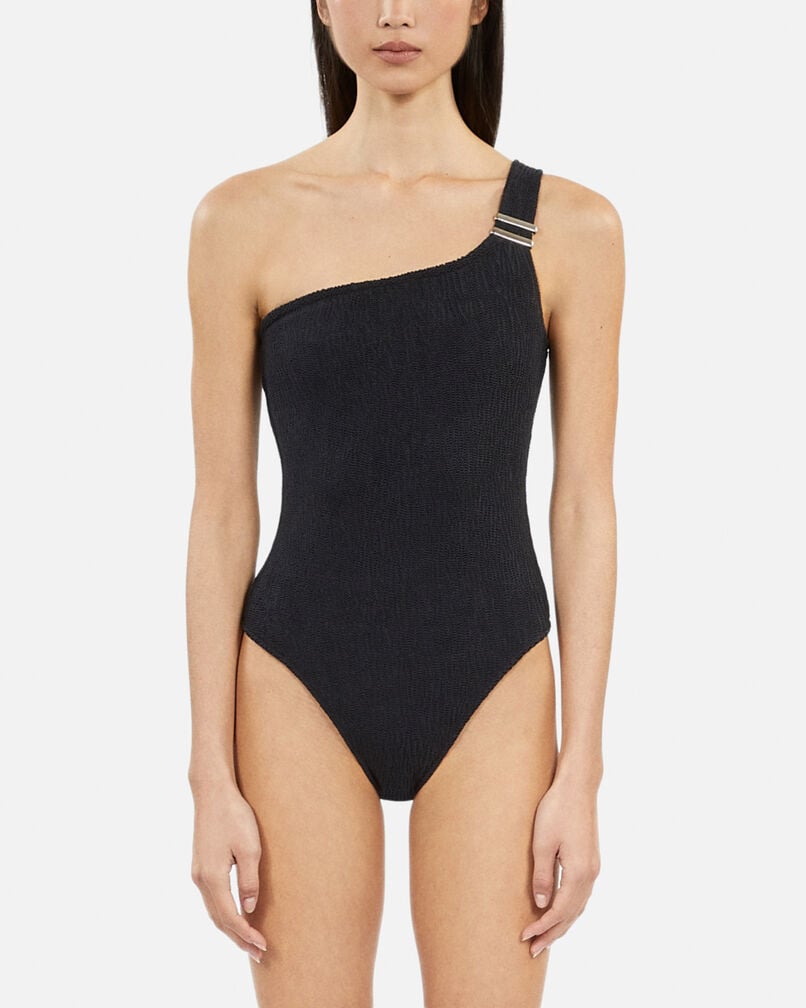 The Kooples F BLACK the kooples x luz one-piece asymmetric swimsuit black