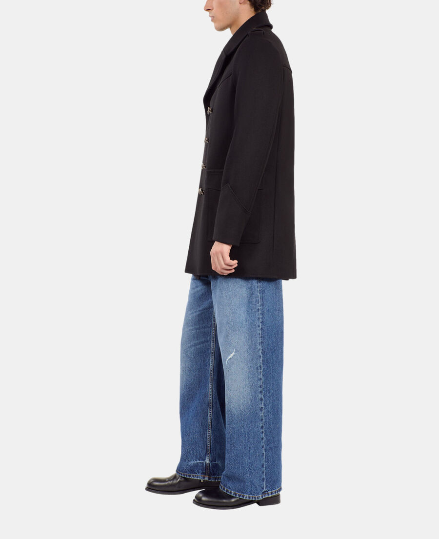 The Kooples HOMME BLACK caban style officier noir