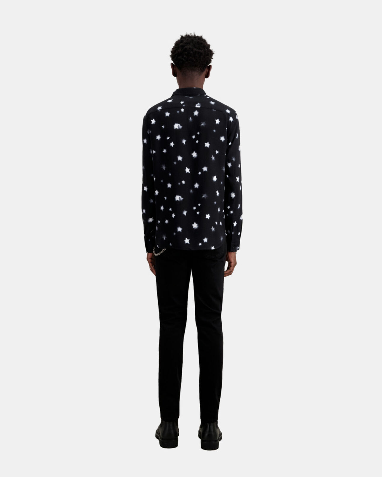 The Kooples MEN BLACK printed shirt