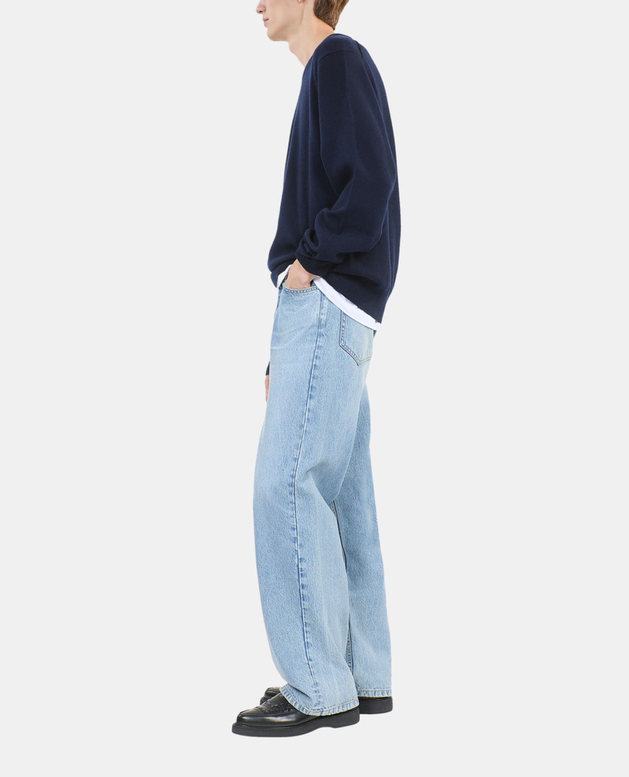 Pull en cachemire bleu marine, NAVY, hi-res image number null