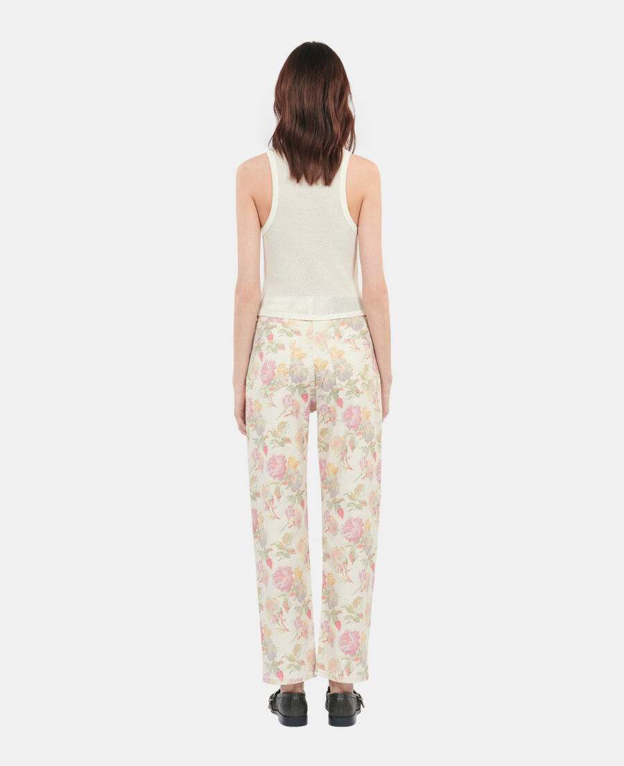 The Kooples F ECRU blazon ecru tank top
