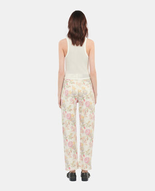 The Kooples F ECRU blazon ecru tank top