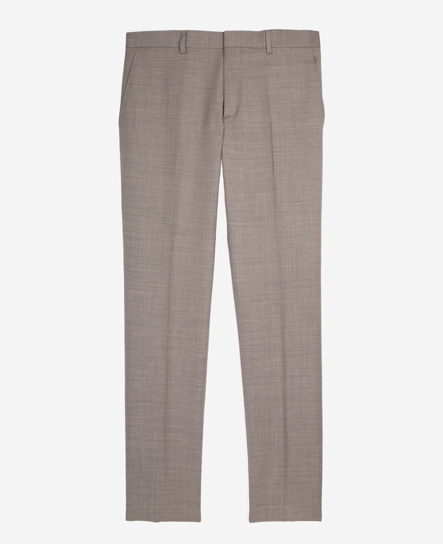 The Kooples HOMME BEIGE pantalon de costume en laine beige