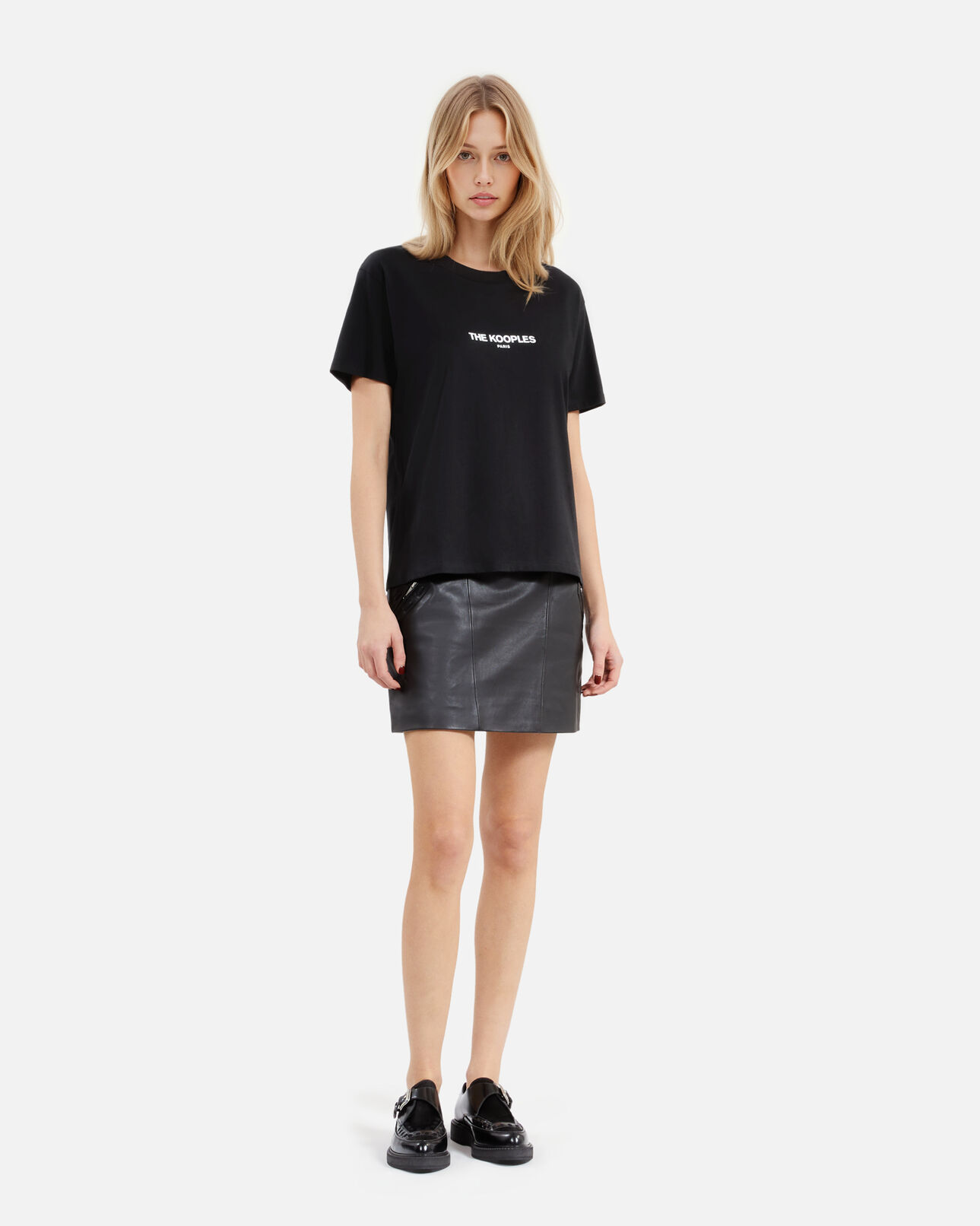The Kooples FEMME BLACK t-shirt logo noir