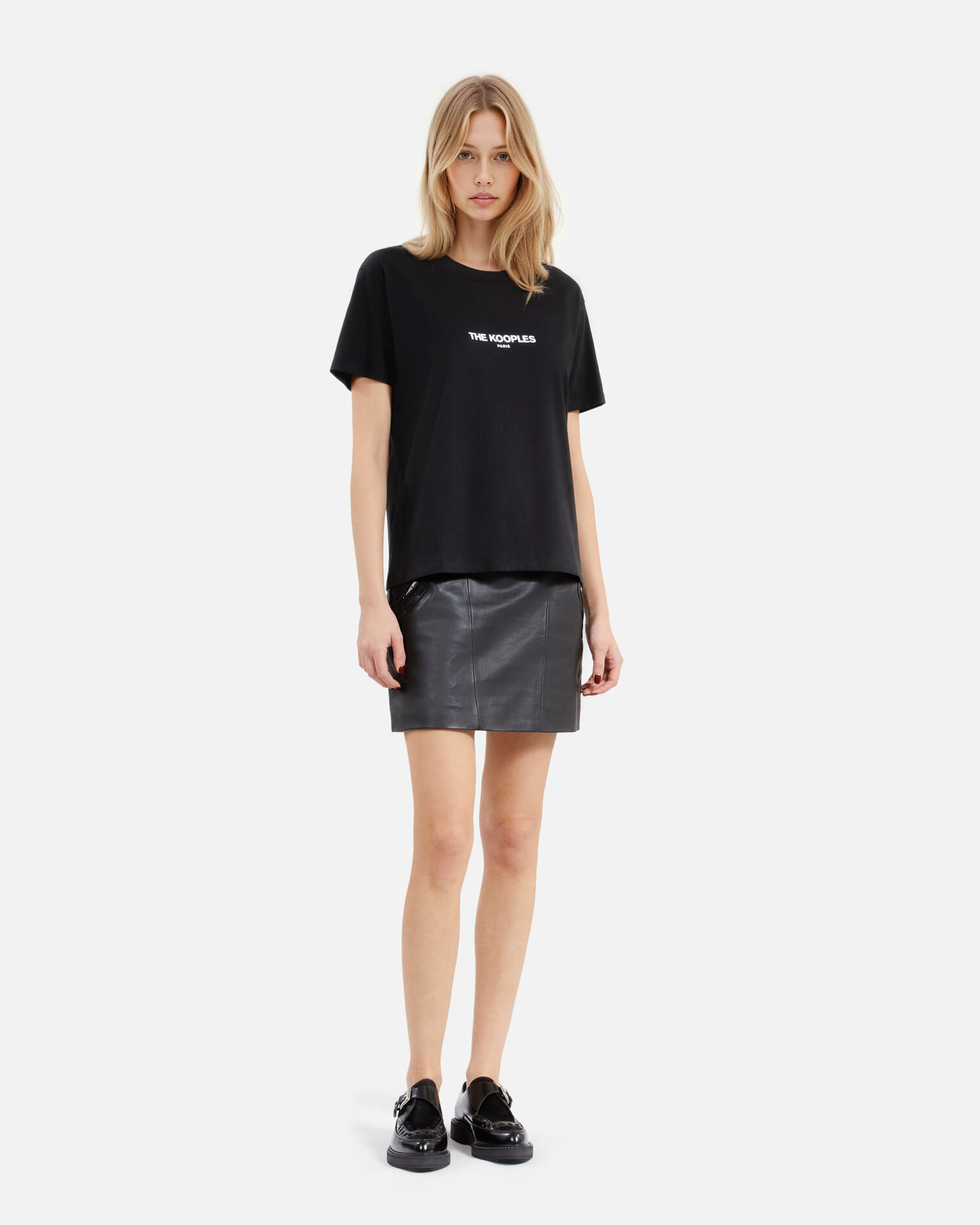 T-shirt Logo noir, BLACK, hi-res image number null