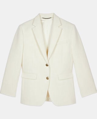 The Kooples WOMEN ECRU ecru suit jacket