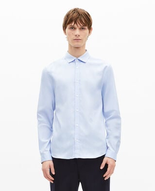 The Kooples H BABY BLUE italian collar shirt, blue