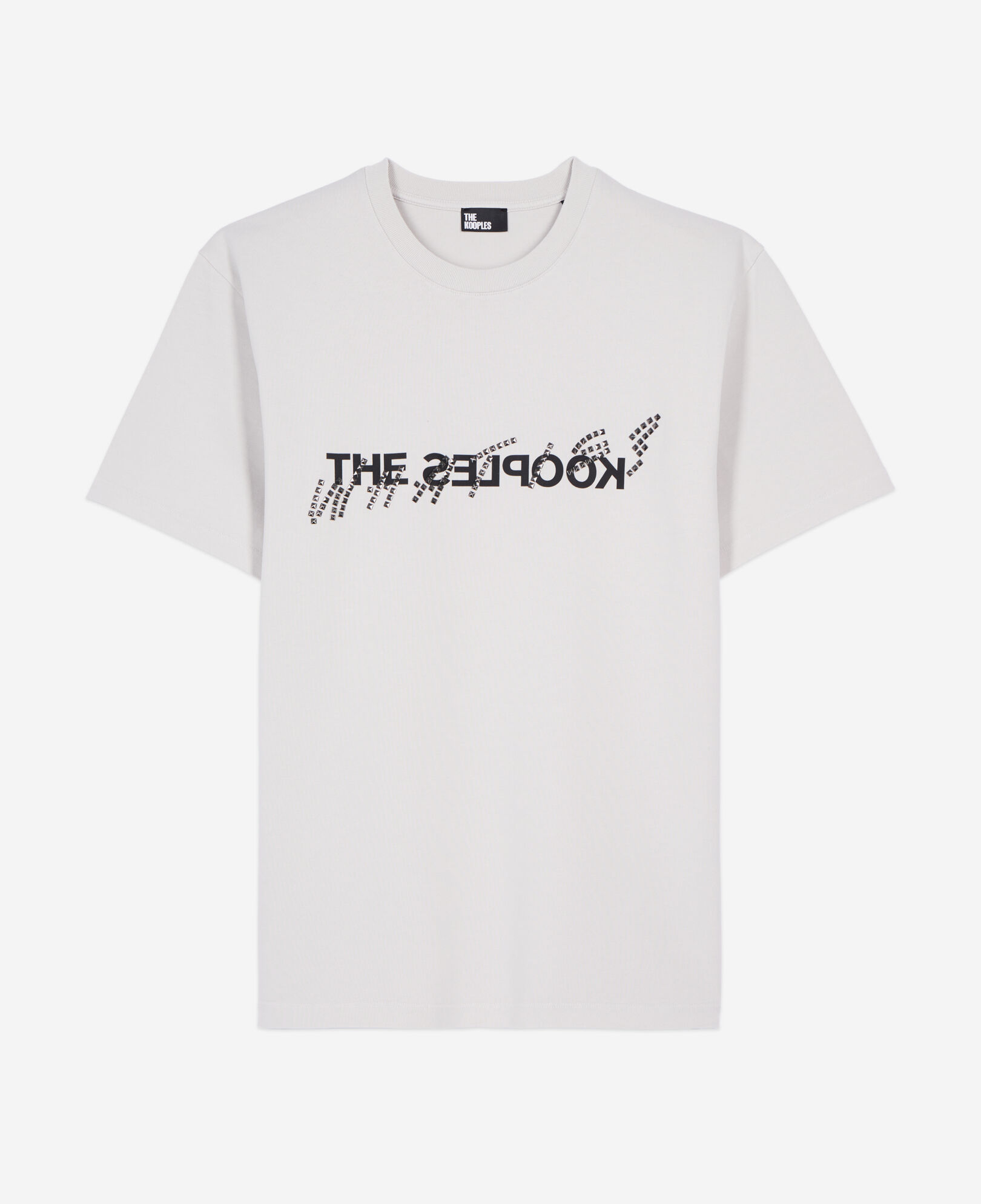 T-shirt What is avec clous gris | The Kooples - France