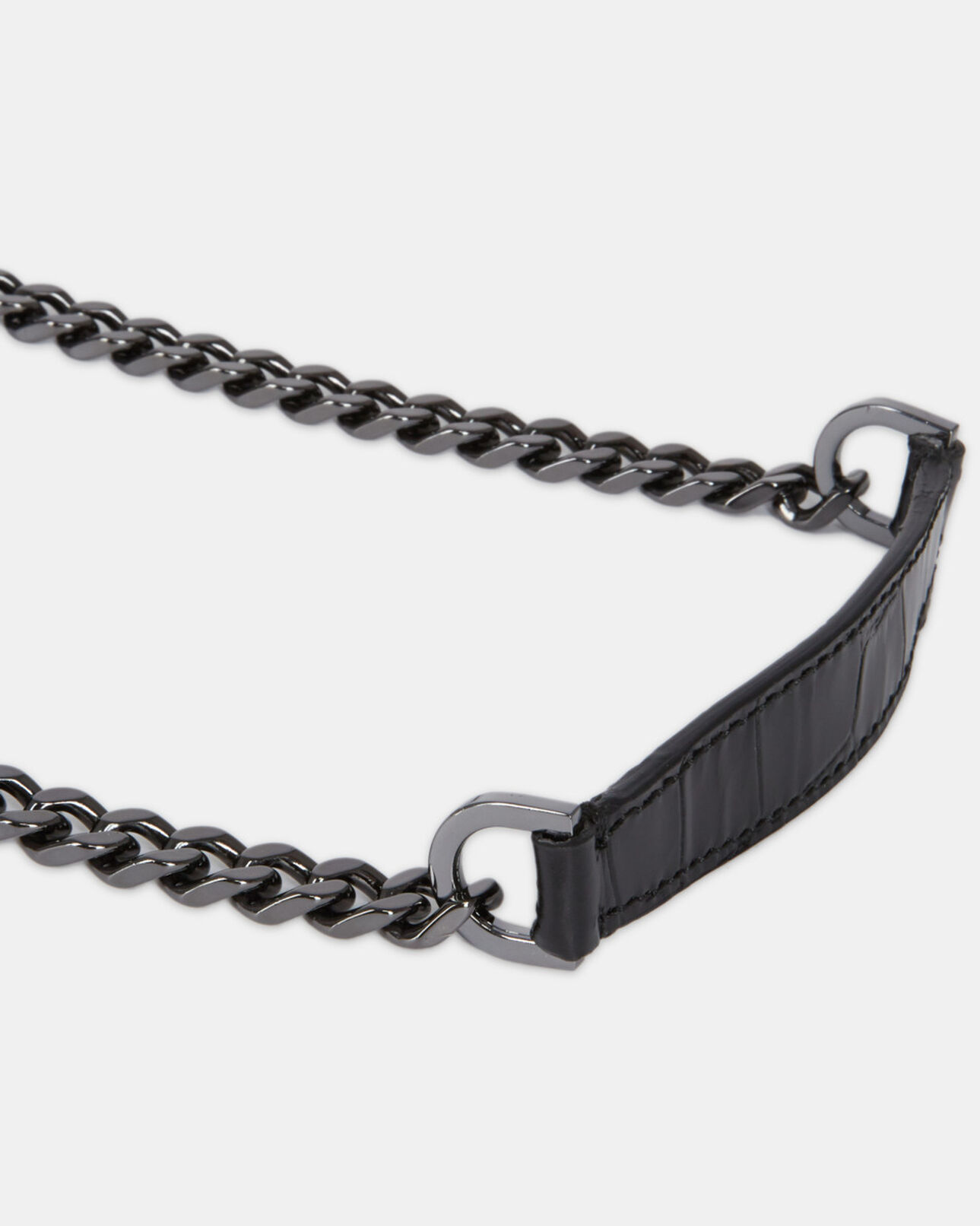 The Kooples FEMME BLACK sac emily nano en cuir noir