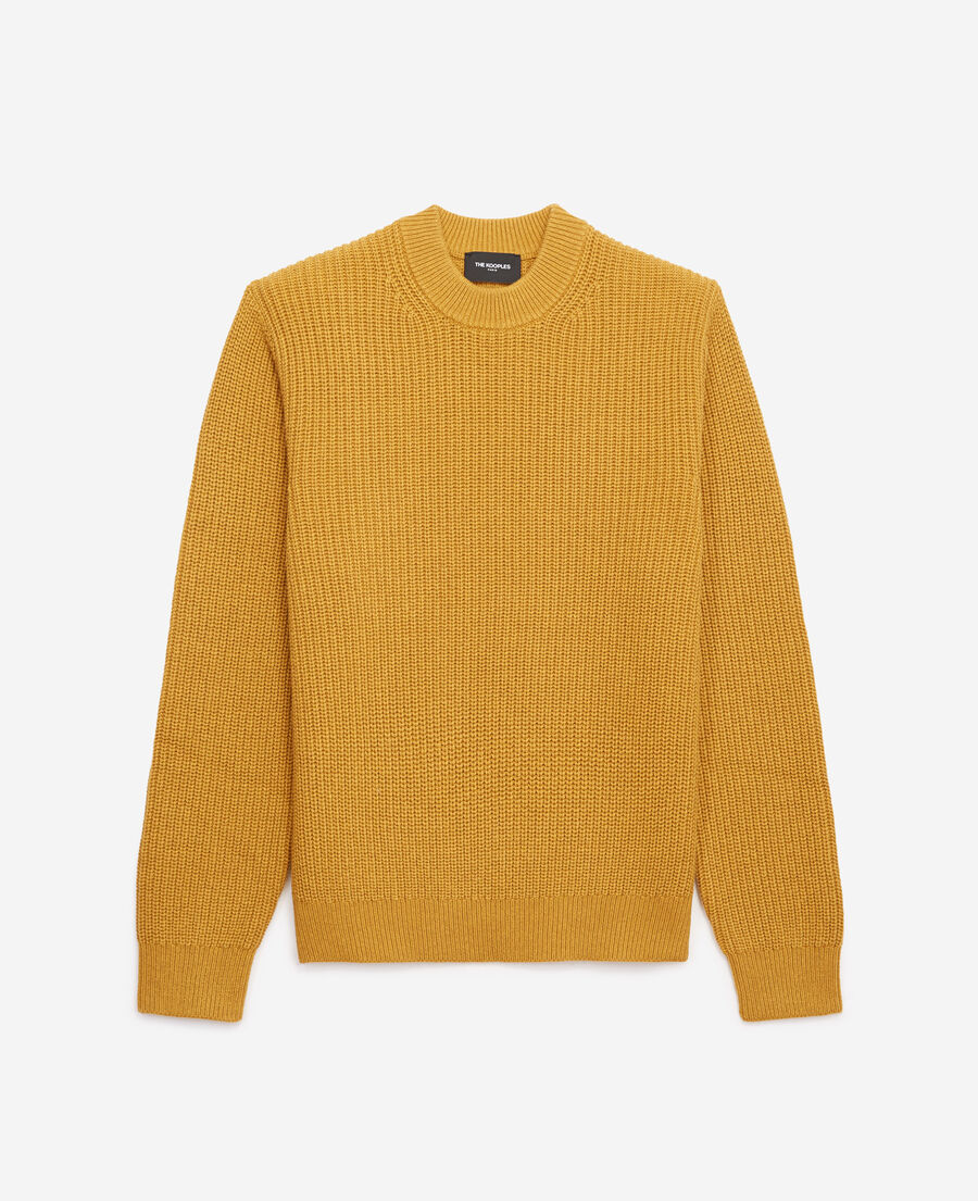 yellow long sleeve sweater