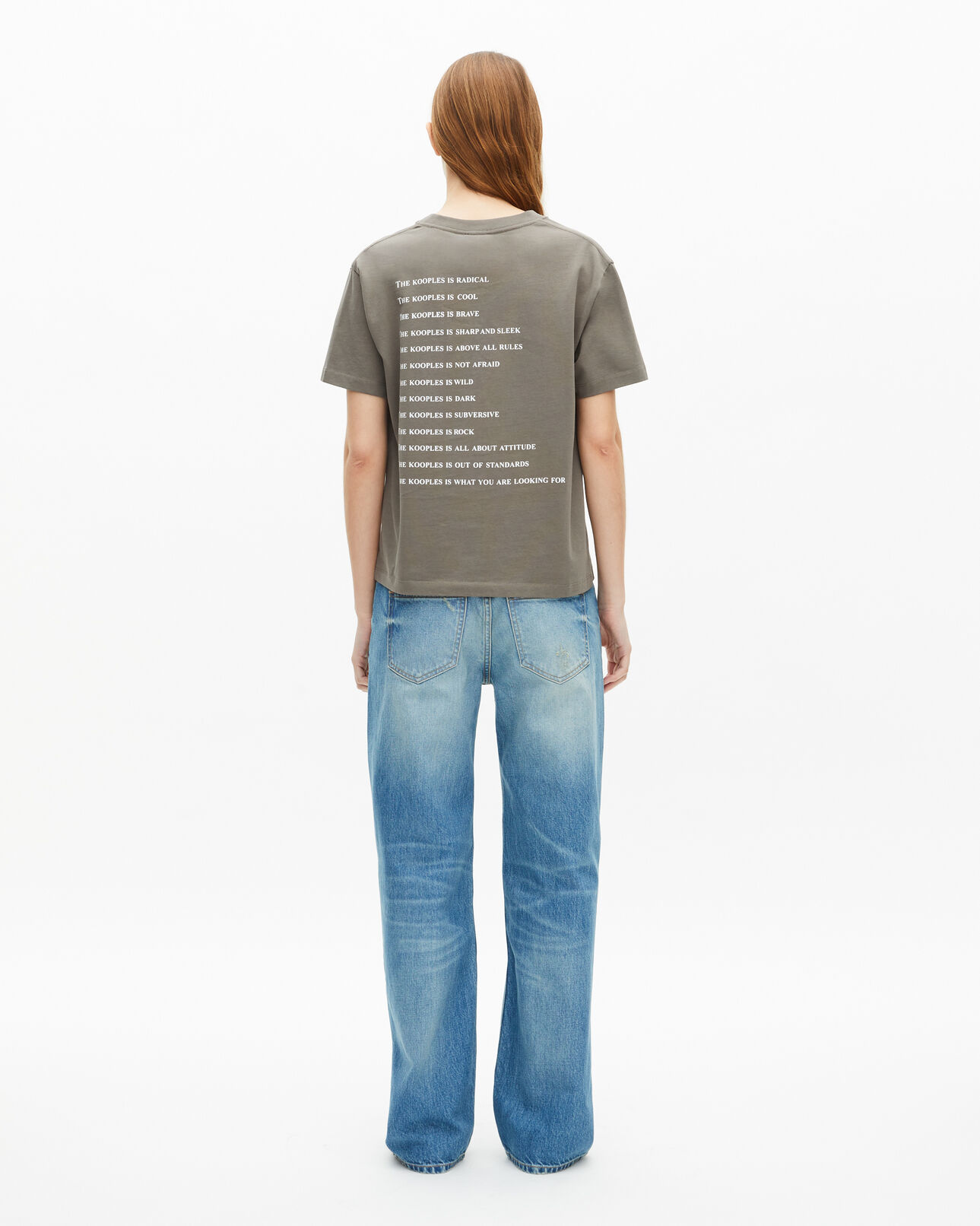 The Kooples FEMME OLIVE KAKI t-shirt what is kaki