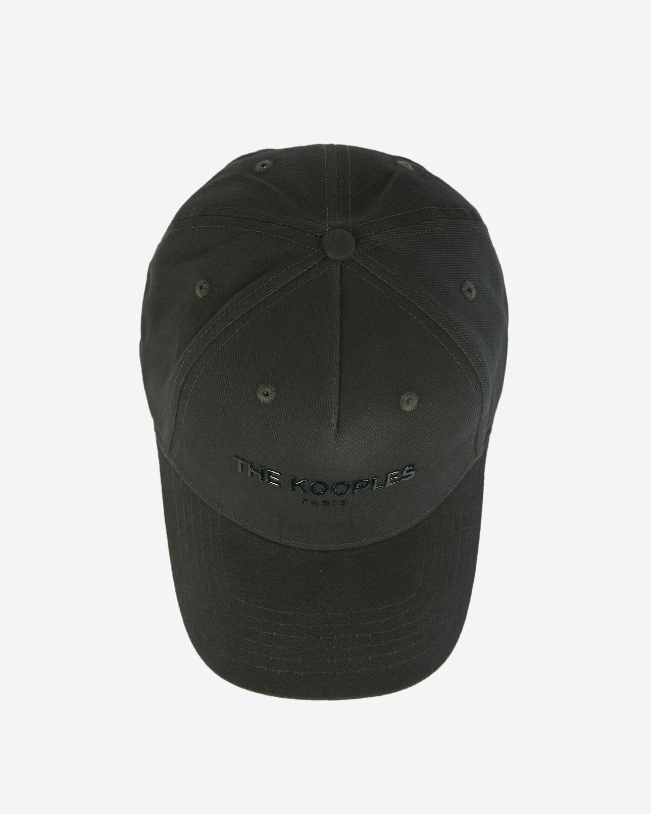 The Kooples MIXTA GREEN gorra verde algodón logotipo vinilo