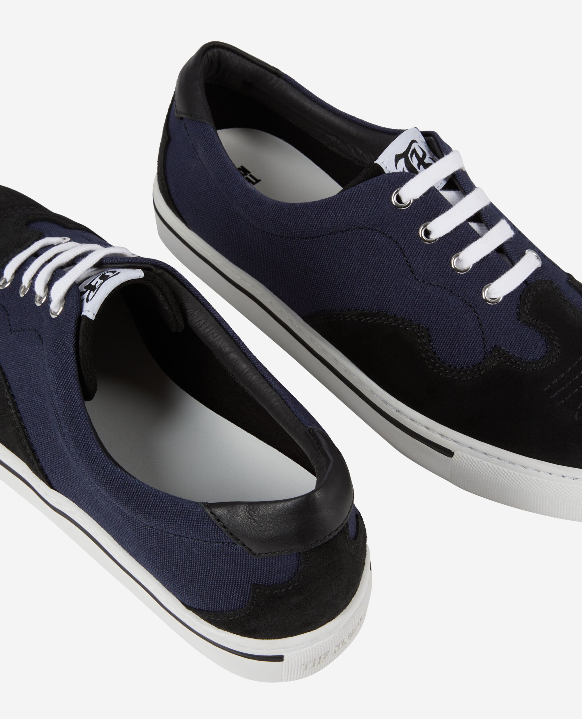 Sneakers bleu marine en toile, NAVY, hi-res image number null