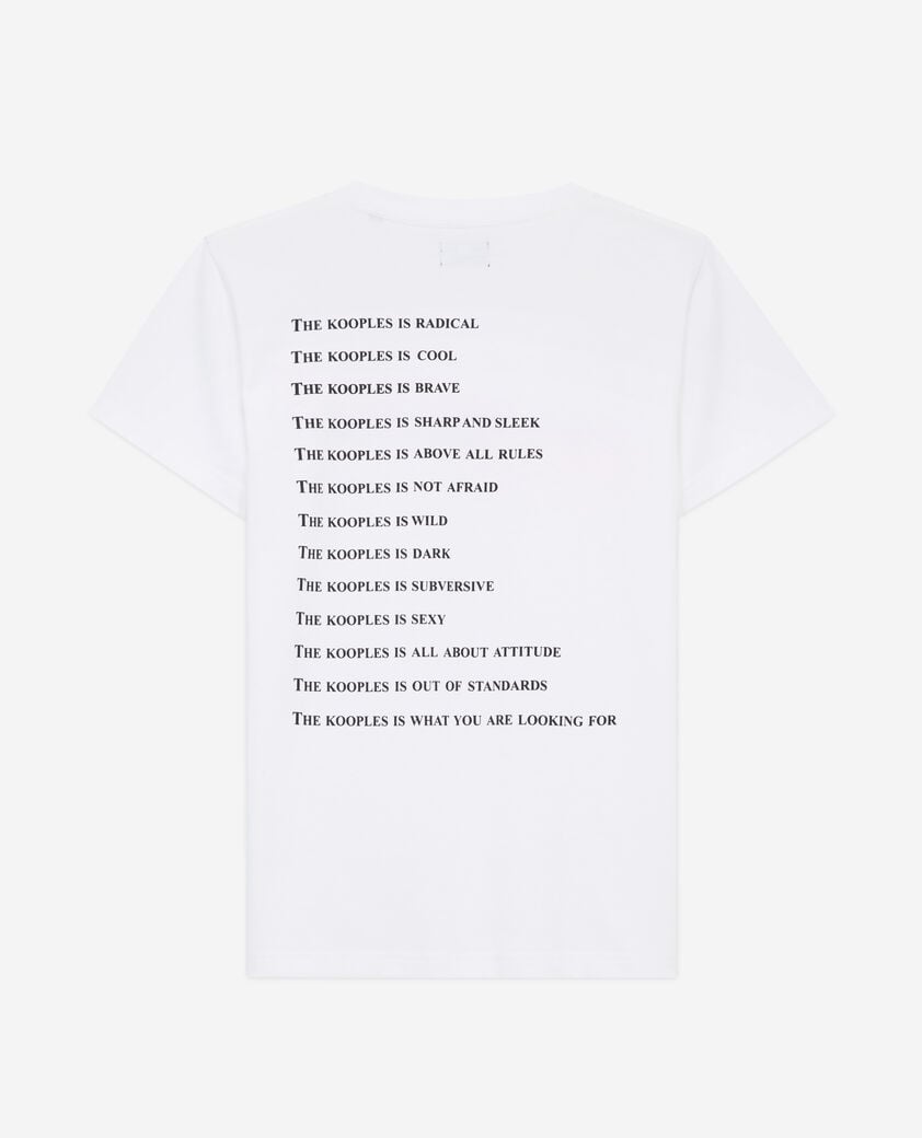 The Kooples FEMME WHITE t-shirt what is néon blanc