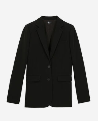 The Kooples FEMME BLACK veste tailleur coupe droite noire