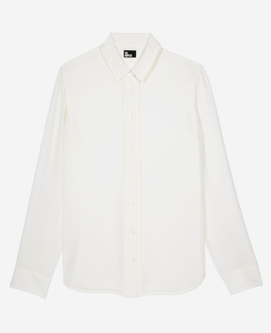 The Kooples FEMME ECRU chemise en soie écrue