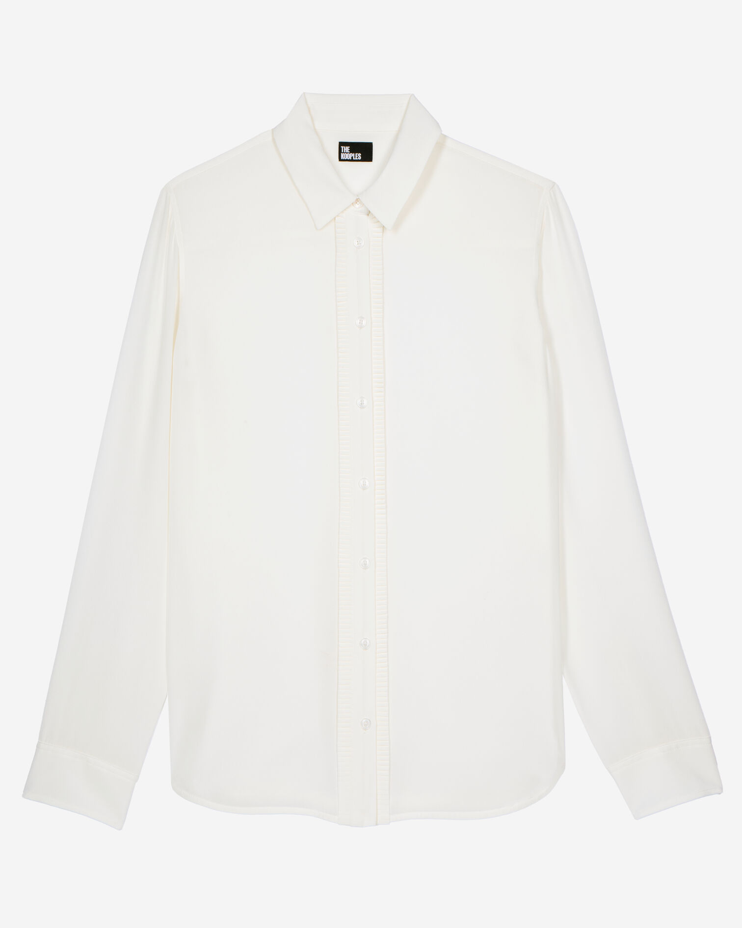 Unbleached silk shirt, ECRU, hi-res image number null