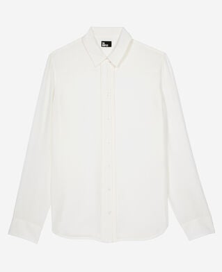 The Kooples FEMME ECRU chemise en soie écrue