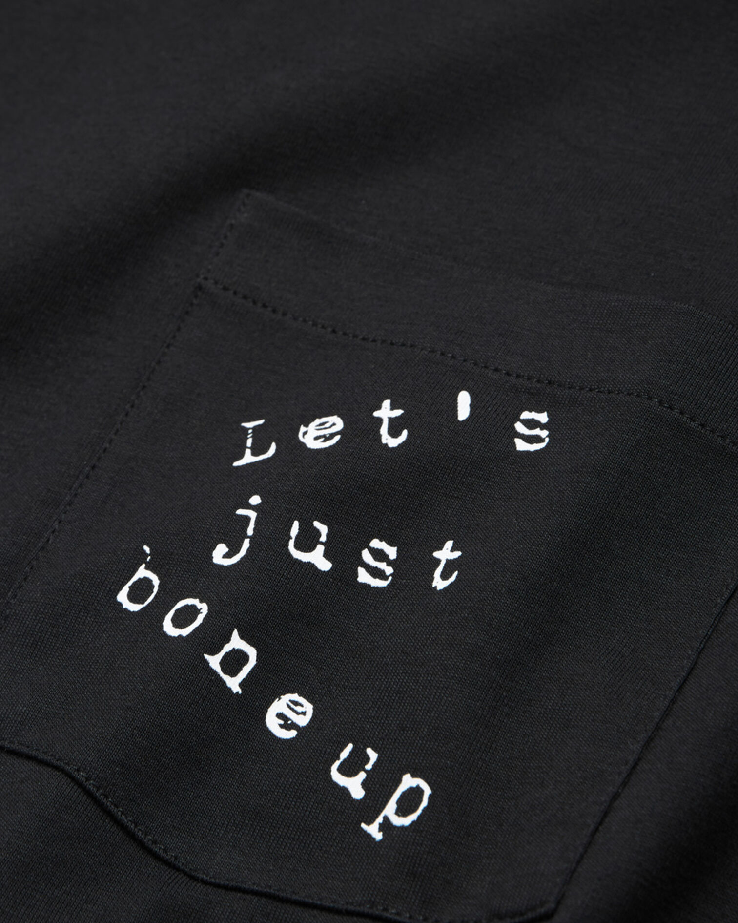 Black screen print T-shirt, BLACK, hi-res image number null