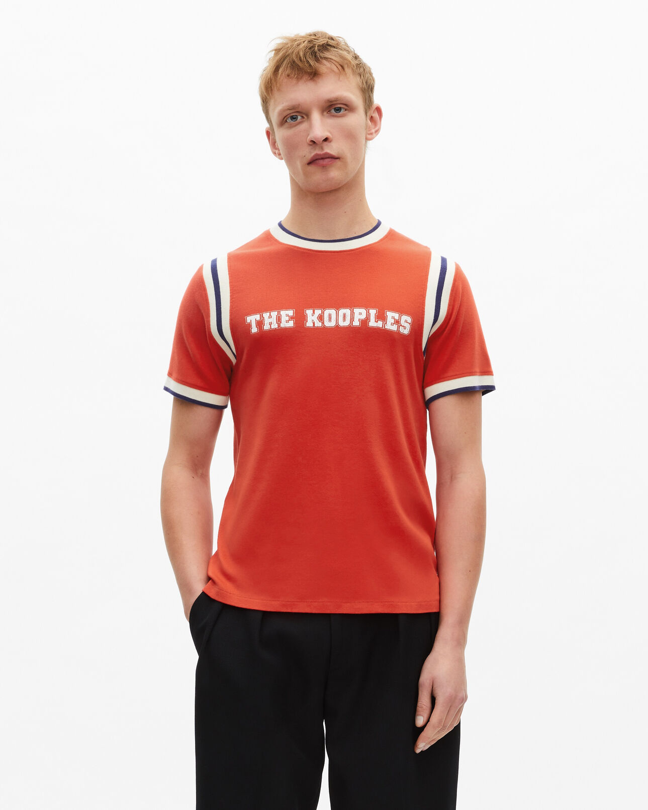The Kooples MEN RED t-shirt with red logo