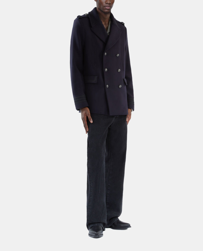 The Kooples HOMME DARK NAVY caban style officier bleu marine