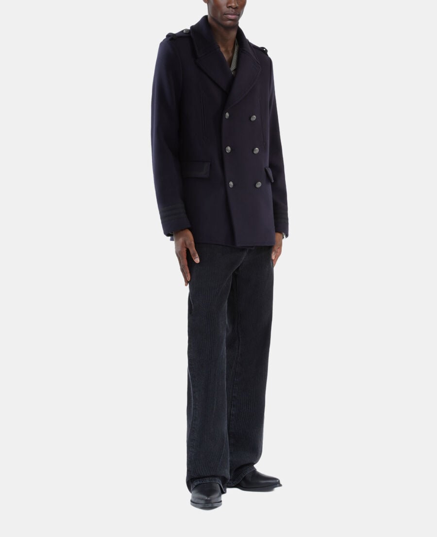 The Kooples HOMME DARK NAVY caban style officier bleu marine