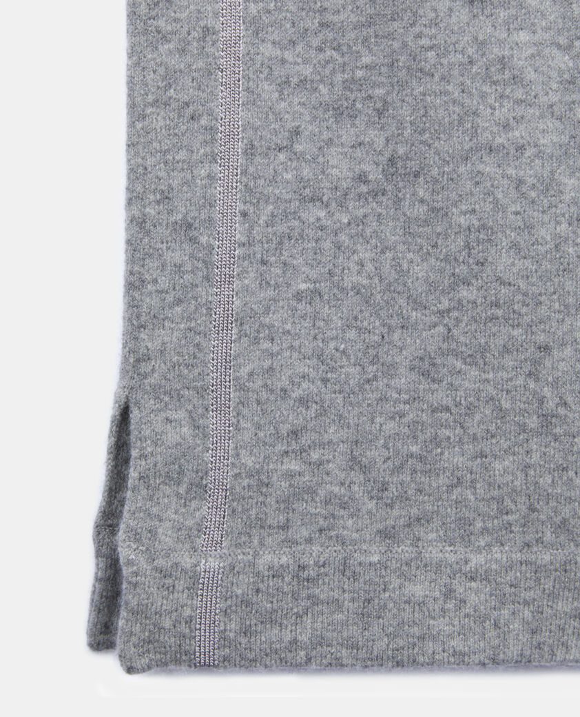 The Kooples FEMME MIDDLE GREY MEL pantalon en laine et cachemire gris