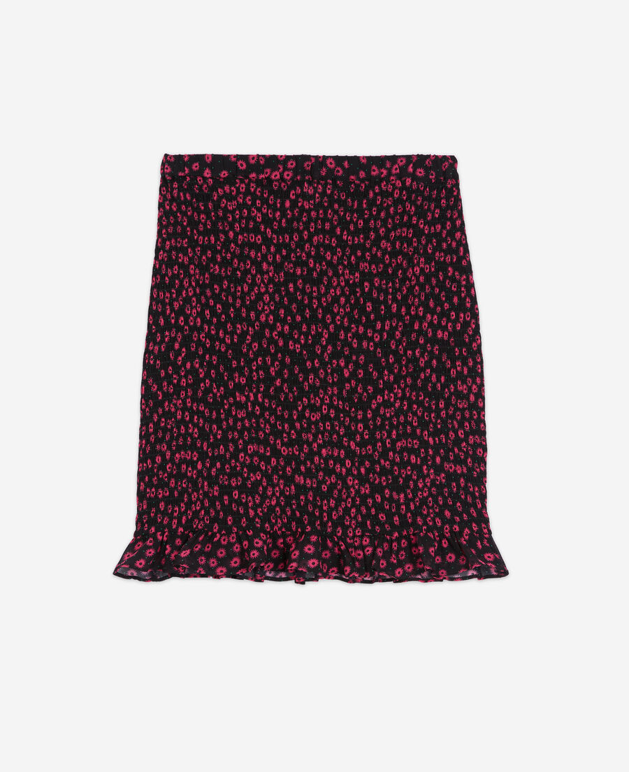 The Kooples WOMEN PINK short printed skirt