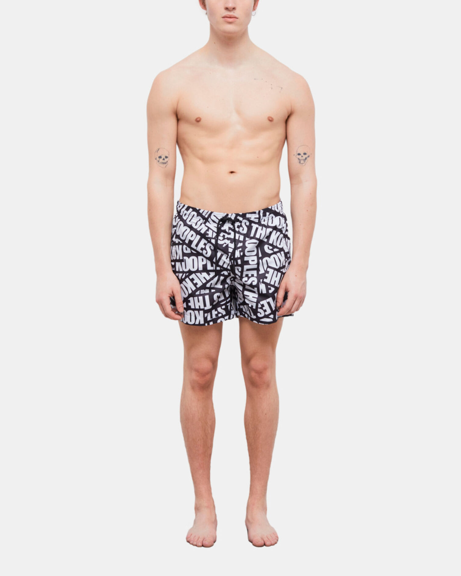 Short de bain Tape logo, BLACK, hi-res image number null