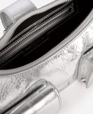 The Kooples MUJER SILVER bolso amelia de piel plateada