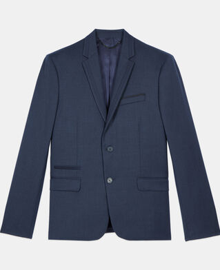 The Kooples MEN NAVY navy blue wool suit jacket