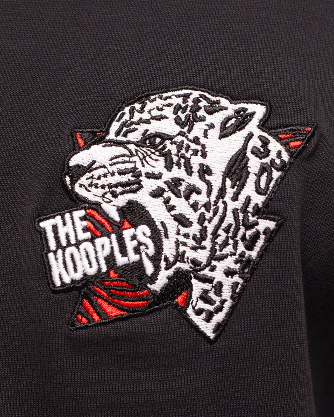 The Kooples HERREN BLACK schwarzes t-shirt herren mit siebdruck