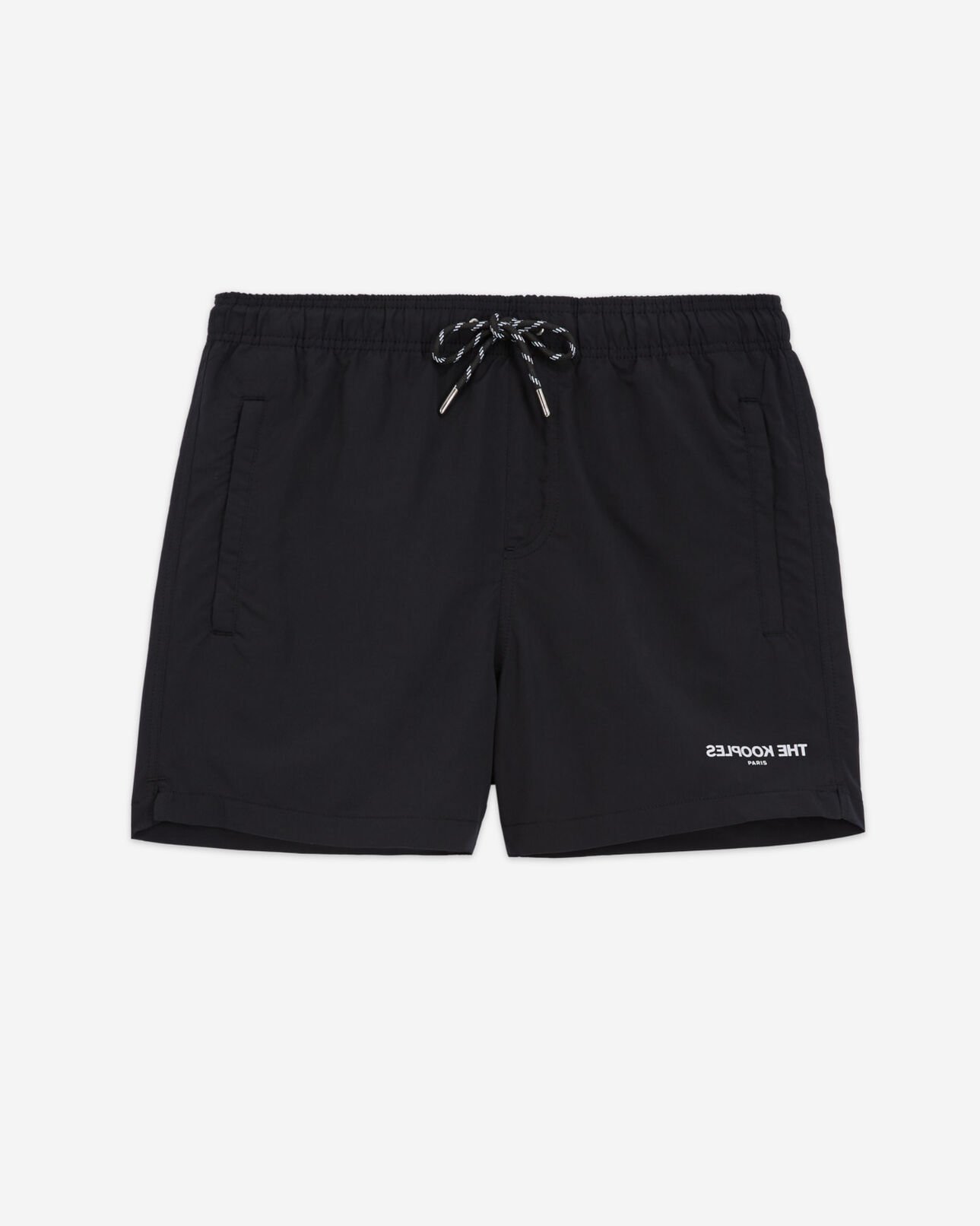 The Kooples HOMME BLACK maillot de bain noir à logo the kooples