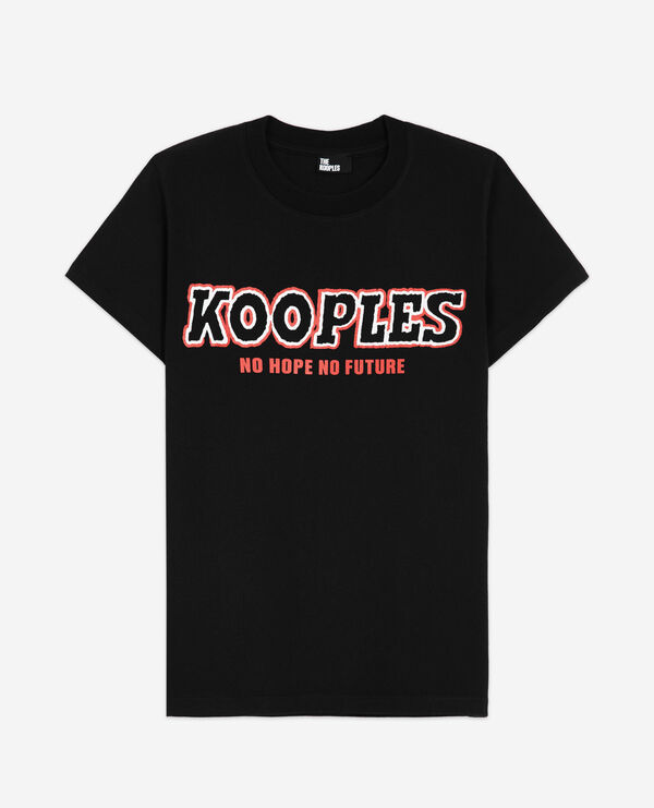 t-shirt sérigraphié noir