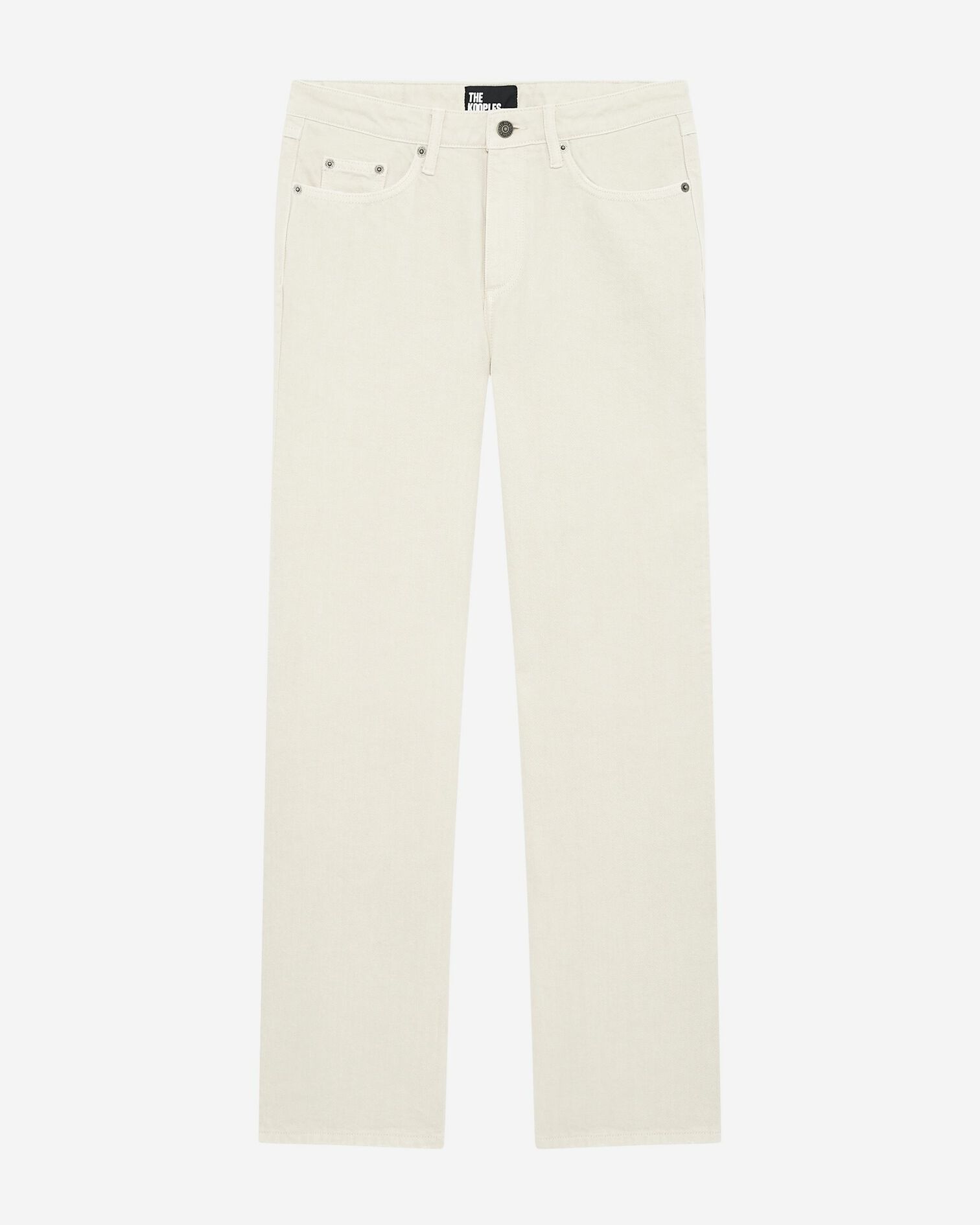 Ecru straight jeans, ECRU, hi-res image number null
