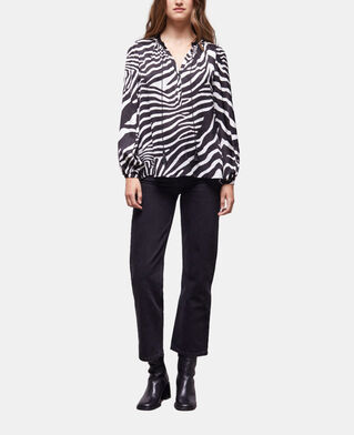 The Kooples F BLACK WHITE printed blouse