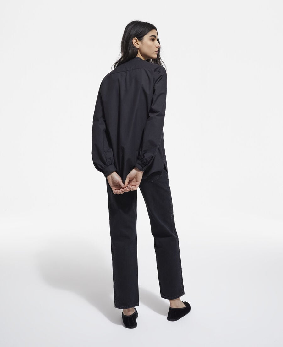 The Kooples F BLACK black embroidered shirt