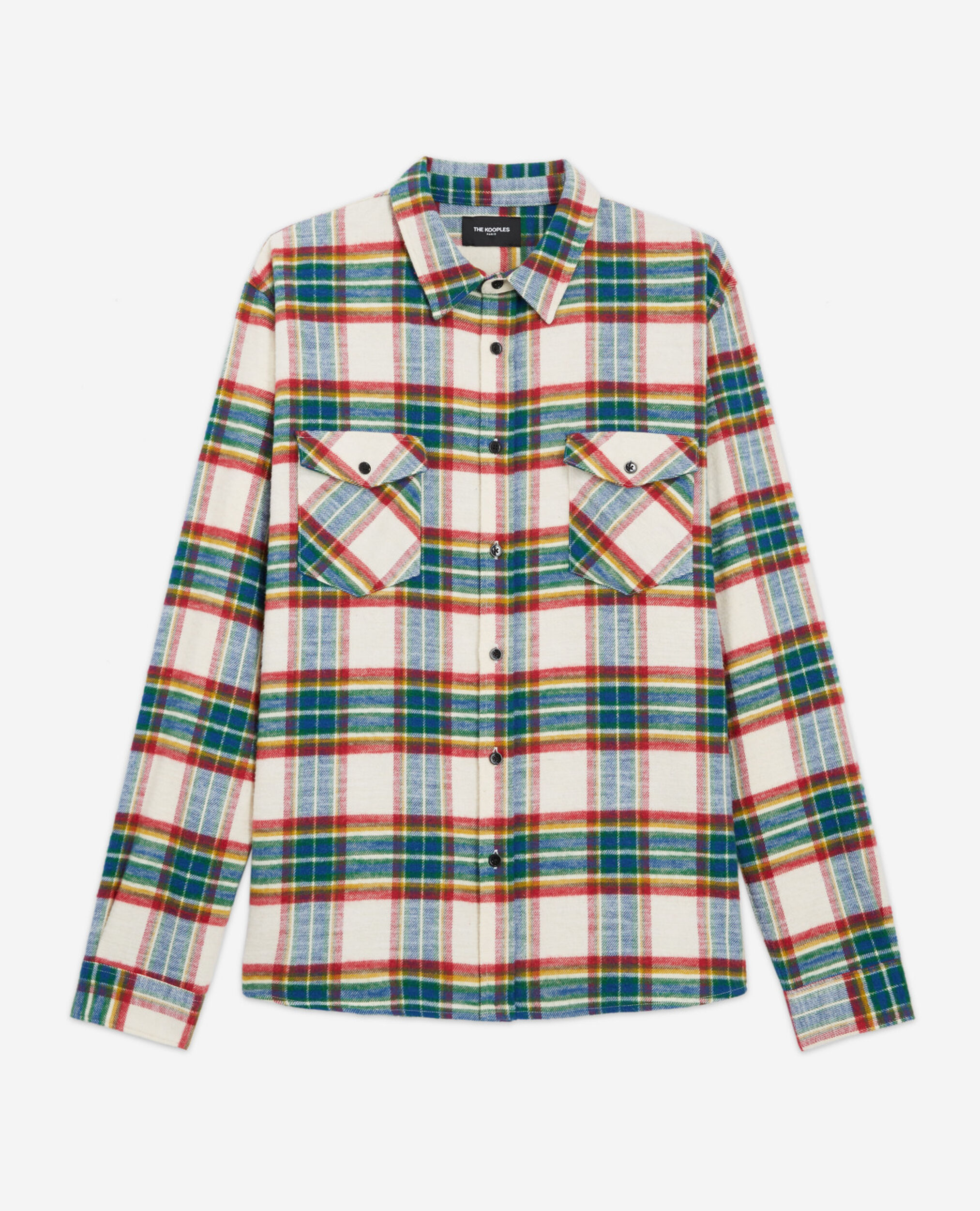 Check classic collar shirt, MULTICOLOR, hi-res image number null