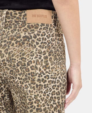 The Kooples FEMME CHOCOLATE jean boyfriend imprimé léopard
