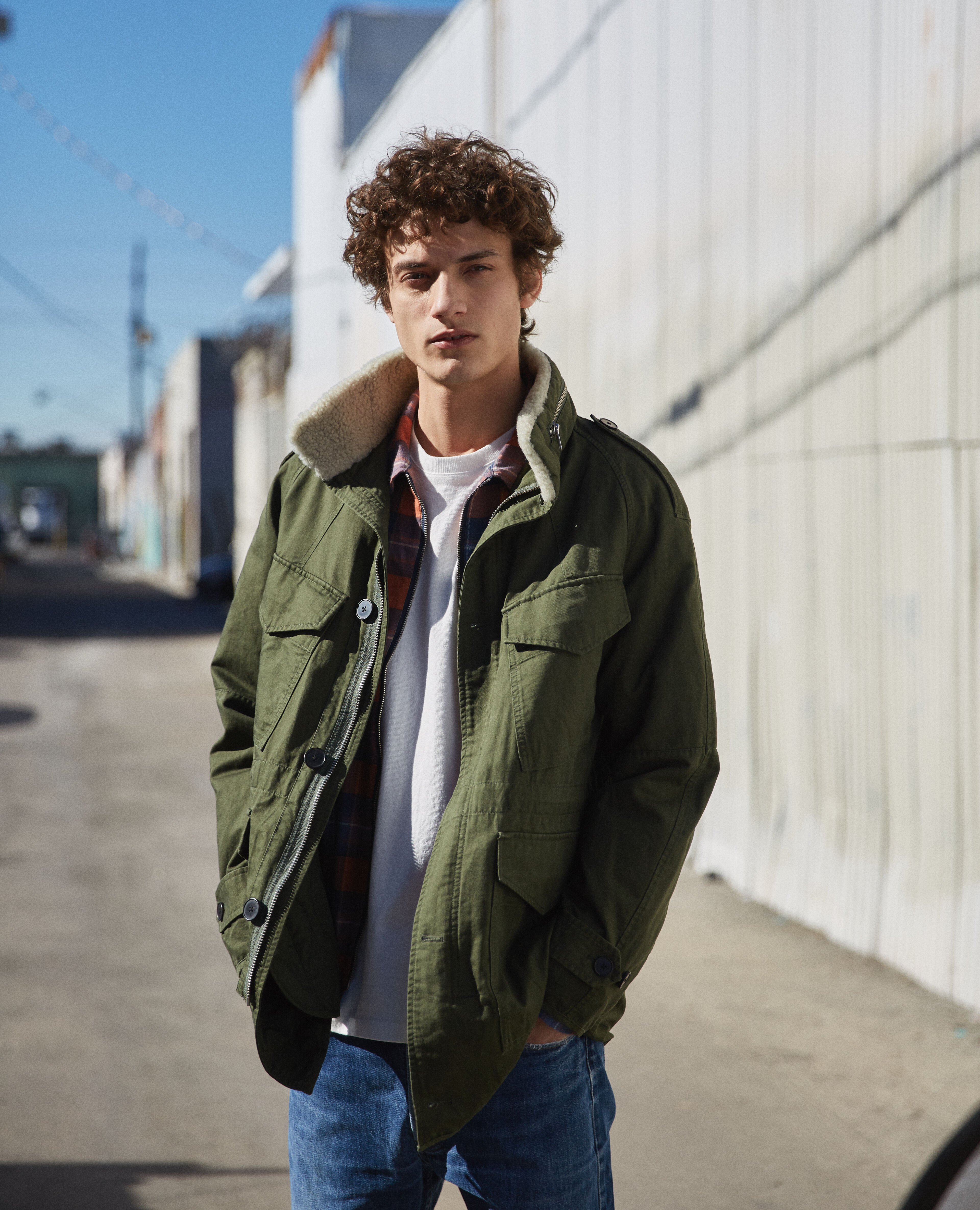 Khaki discount cotton parka
