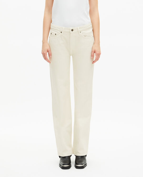 The Kooples FEMME ECRU jean droit écru