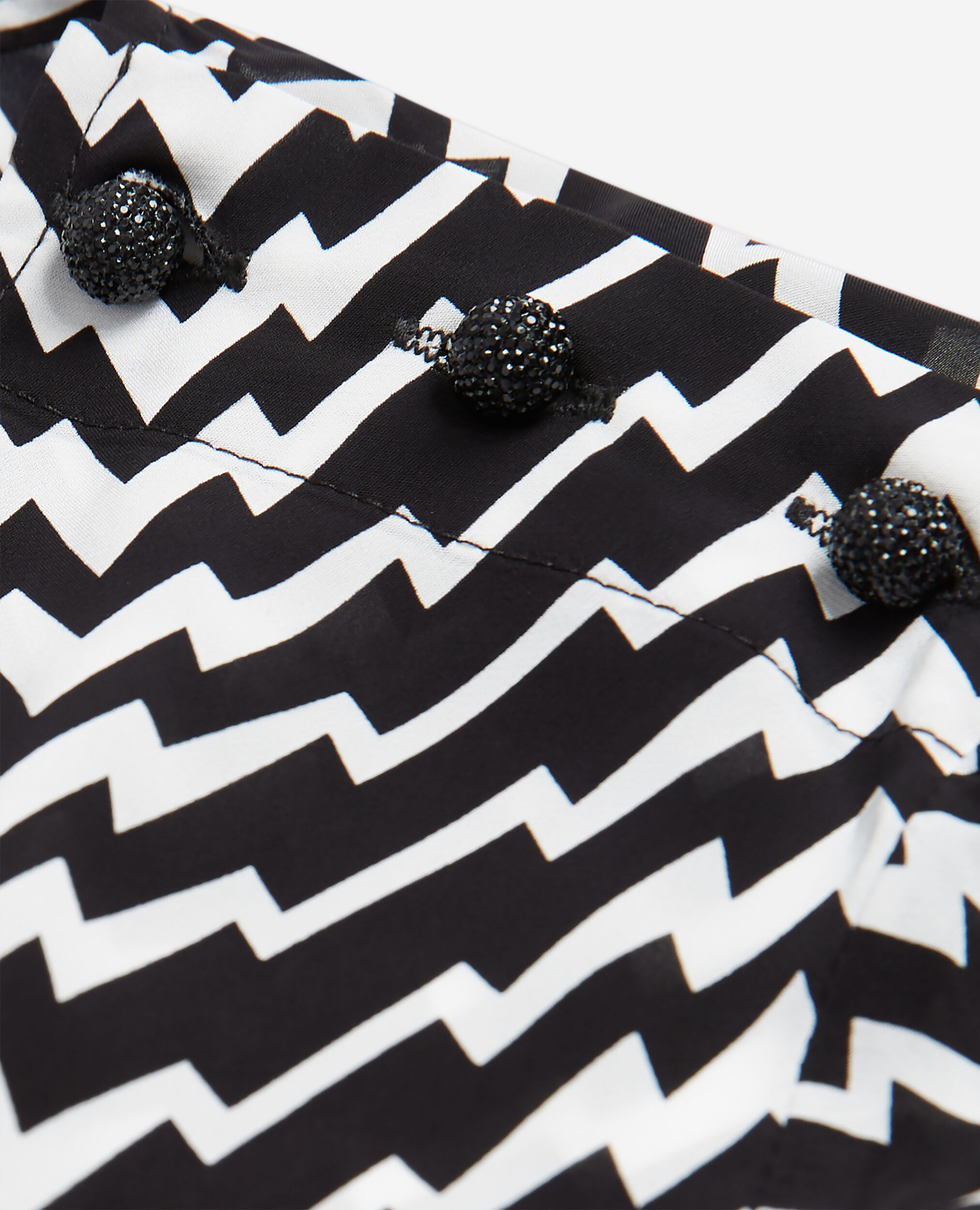 Black printed top, BLACK WHITE, hi-res image number null