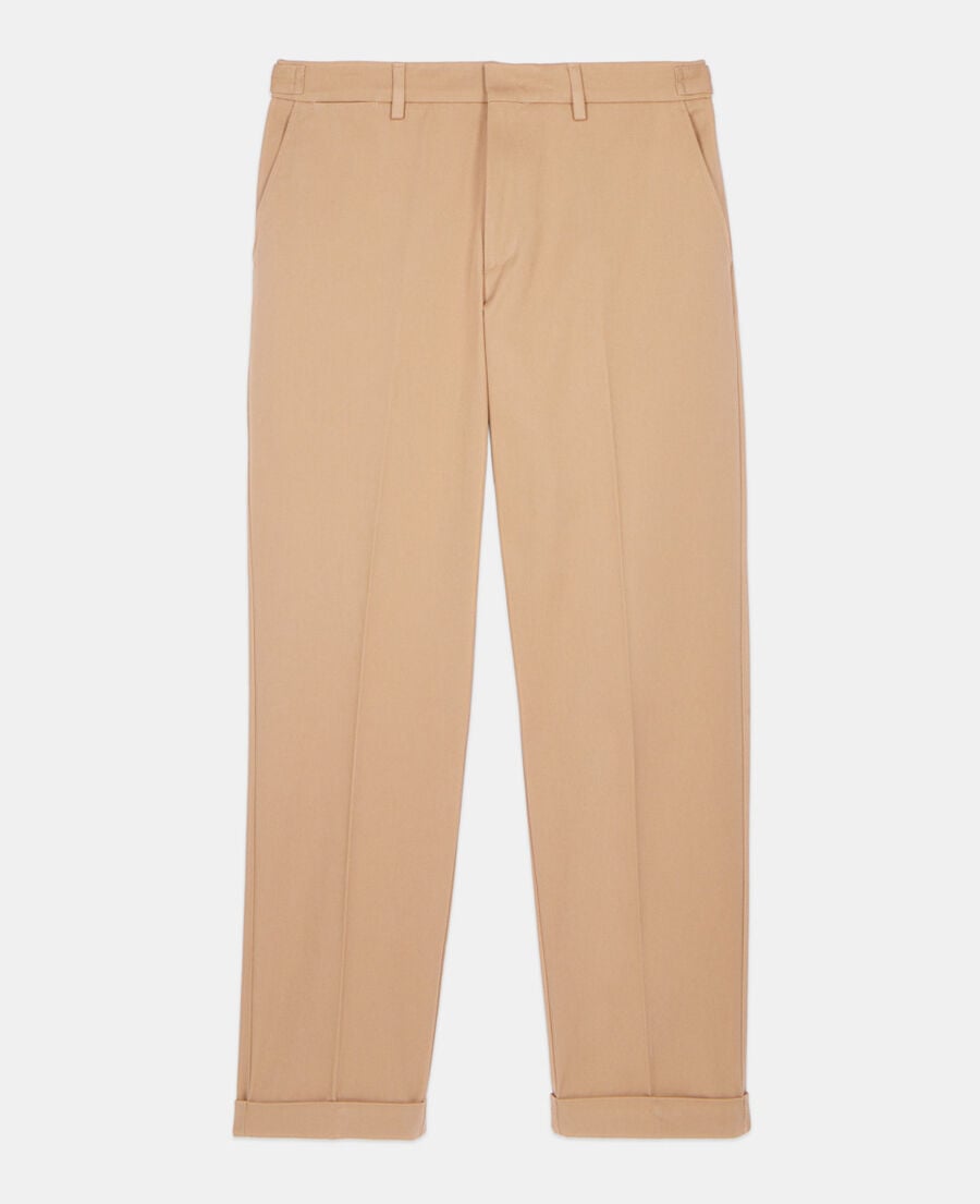 The Kooples MEN CAMEL camel cotton trousers