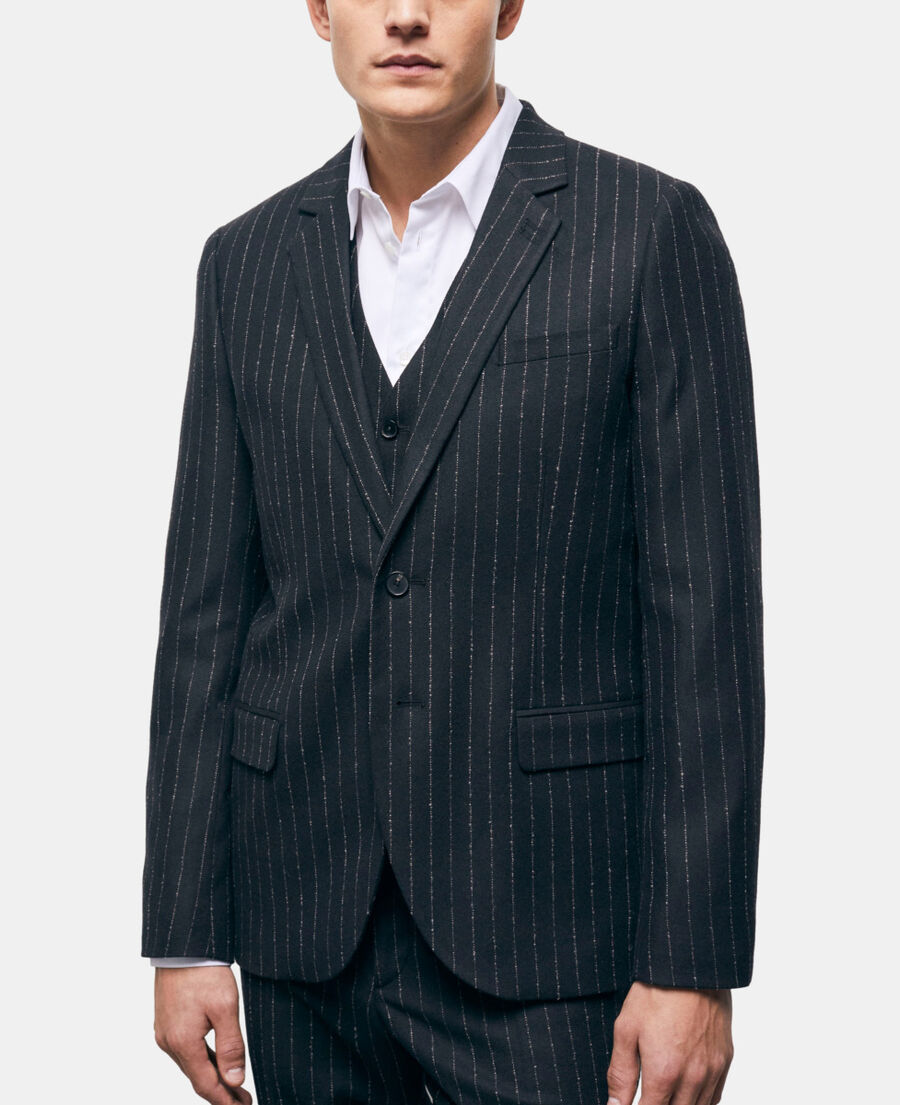 striped suit jacket