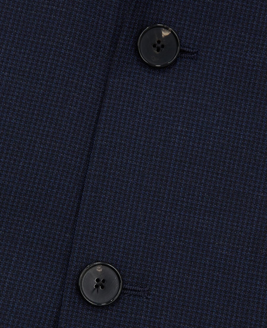 The Kooples HOMME NAVY veste de costume en laine bleu marine