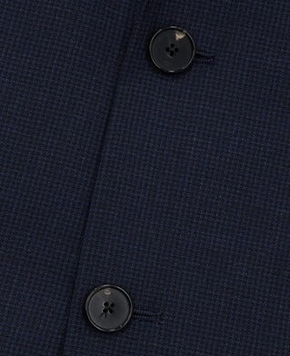 The Kooples HOMME NAVY veste de costume en laine bleu marine