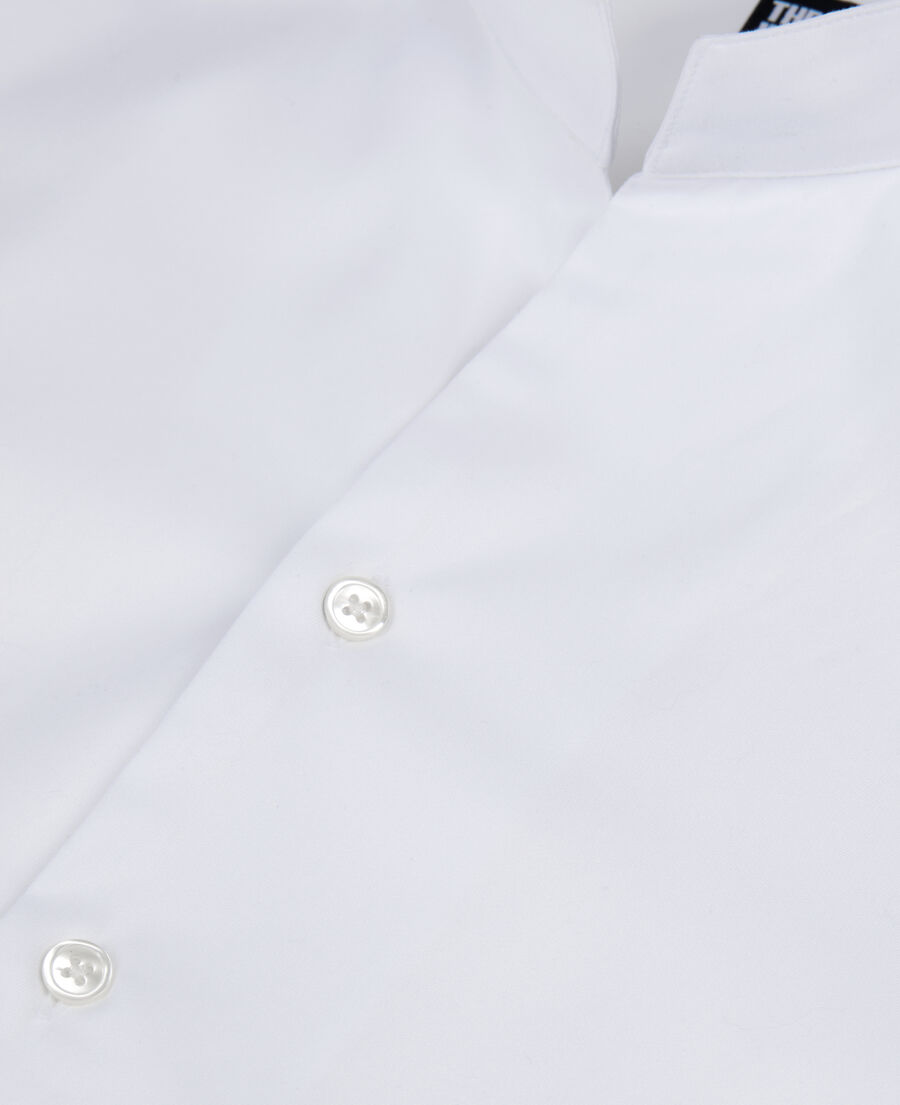 chemise formelle blanche en twill