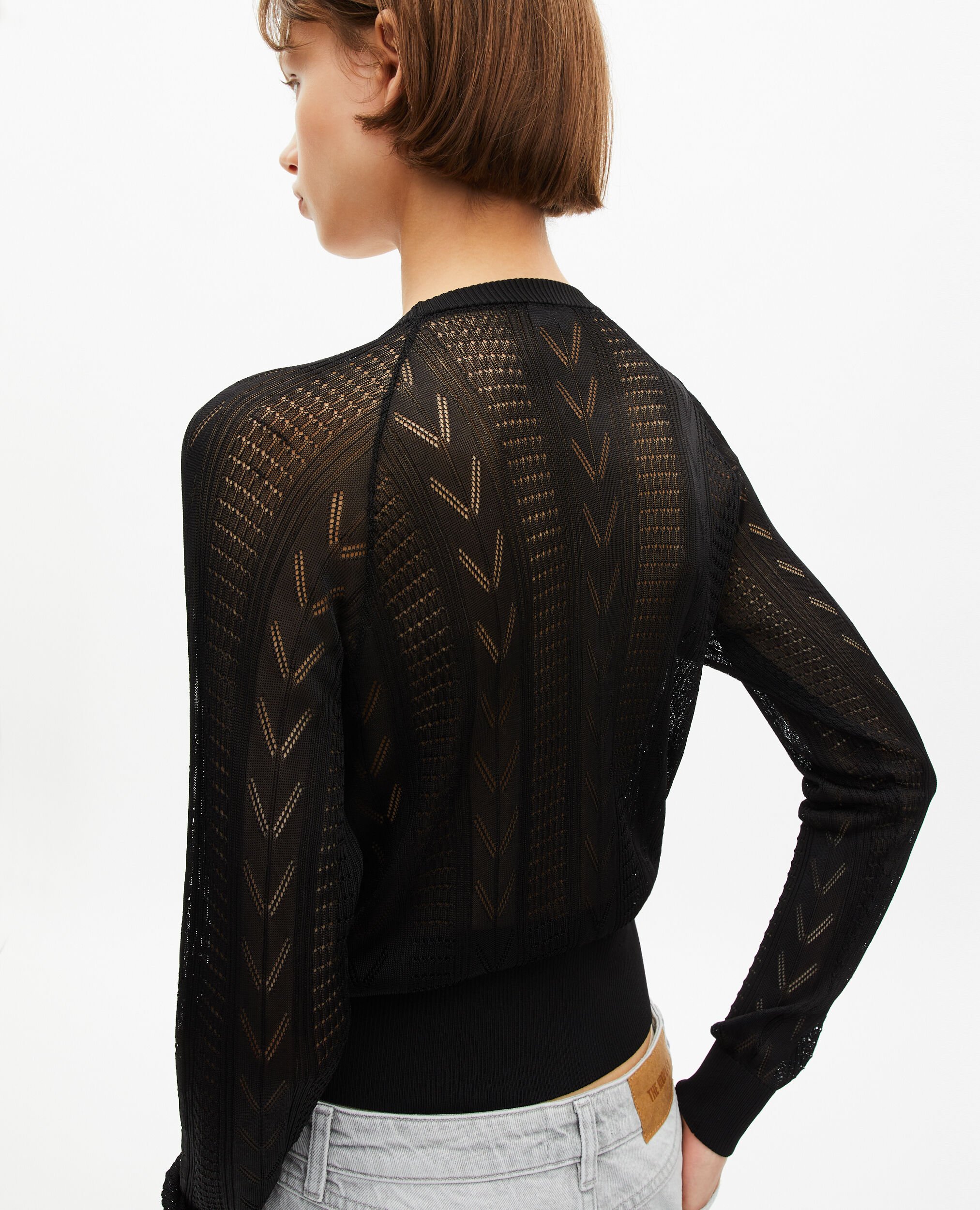 Schwarzer Pullover, BLACK, hi-res image number null