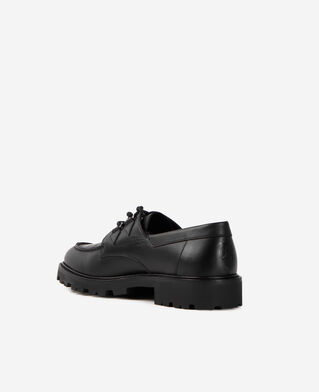 The Kooples HOMME BLACK derbies en cuir noir avec lacets